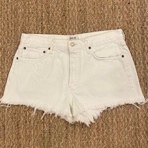 Agolde white cutoff shorts size 29!